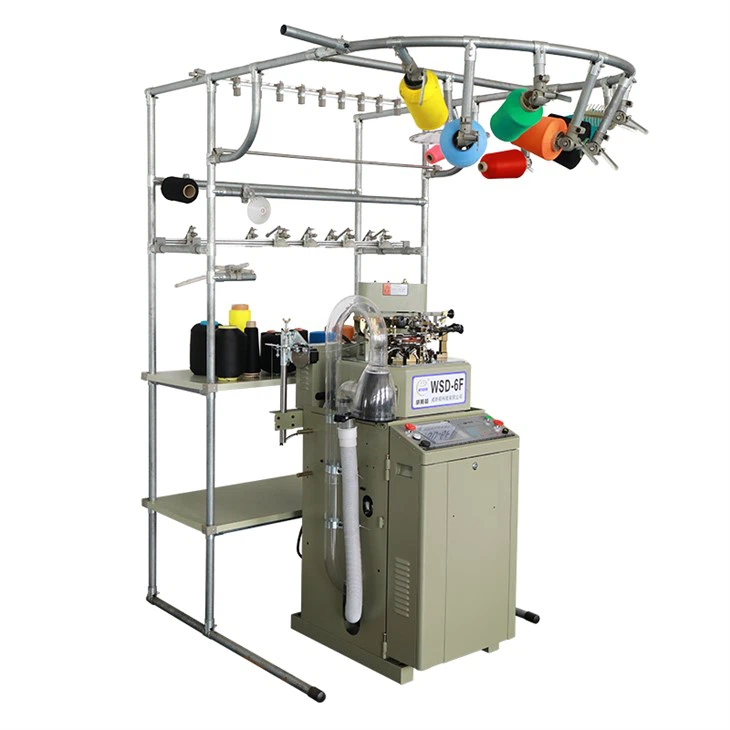 Máquina de produção de meias simples e felpudas