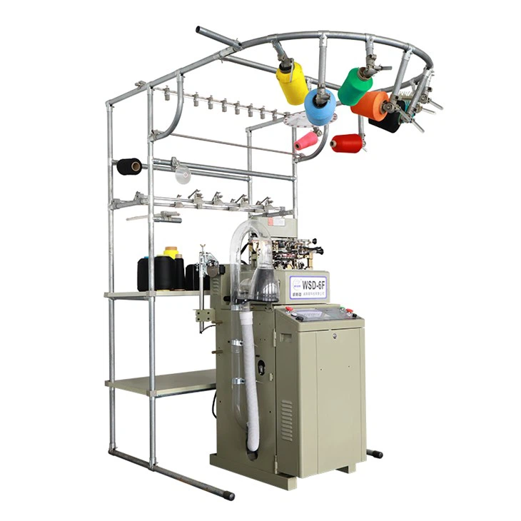 Meias industriais que fazem meias para máquinas