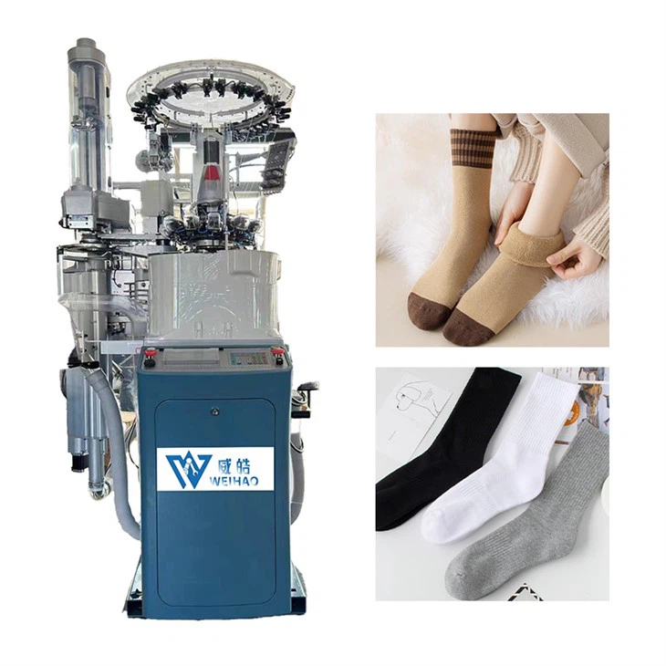 Máquina de meias sem costura