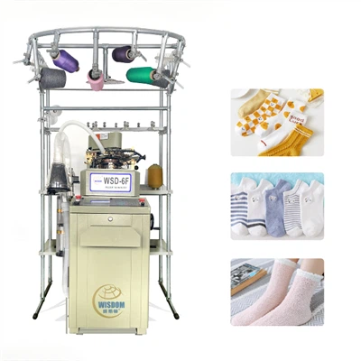 Máquina de fazer meias simples totalmente informatizada