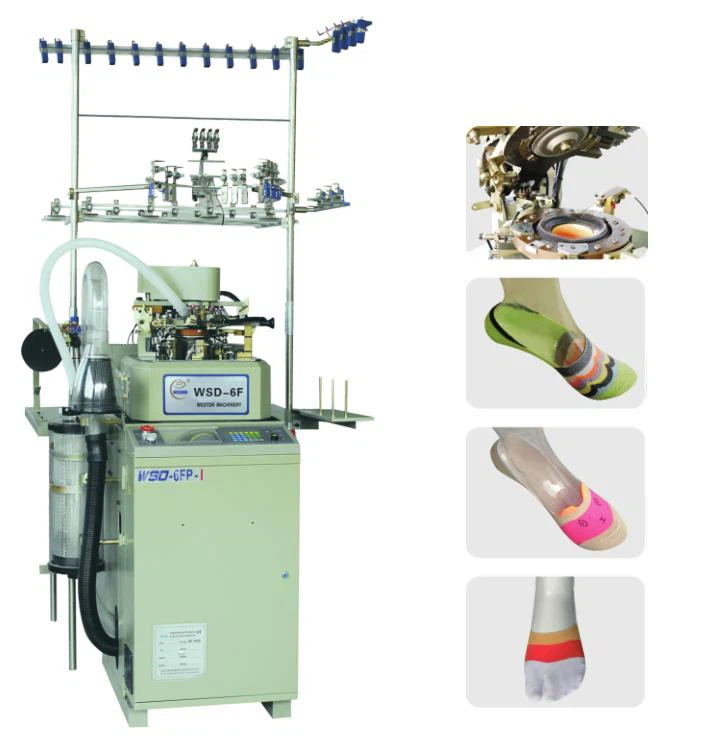 Máquina de tricô de meias esportivas de alto rendimento totalmente automática