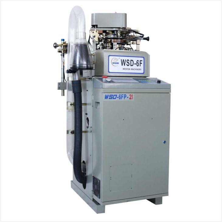 Máquina para fazer meias com alimentador 6F dois